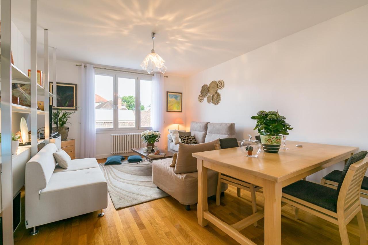 Appartement Climatise 7Mn Centre Ville 95M2 4 Adultes Bebe Garage Sous Sol Arrivee Autonome Dijon Exterior photo